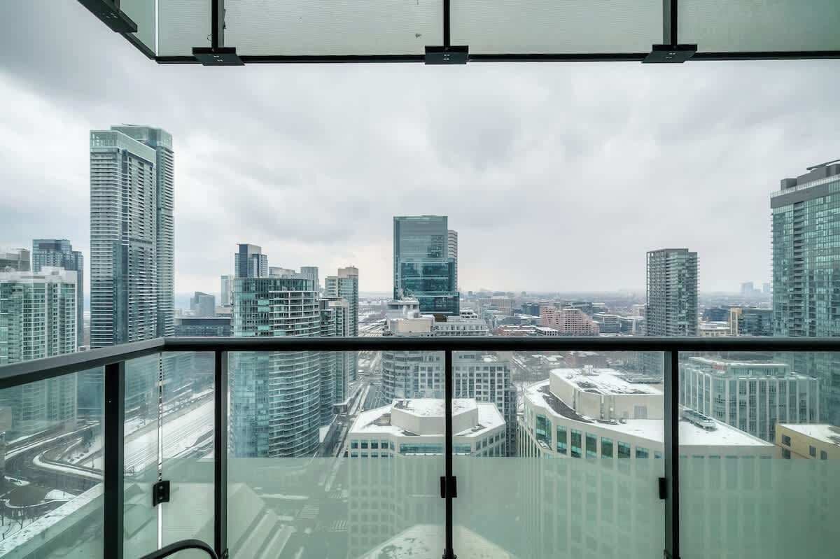Private balcony with seating to relax and enjoy the city atmosphere.