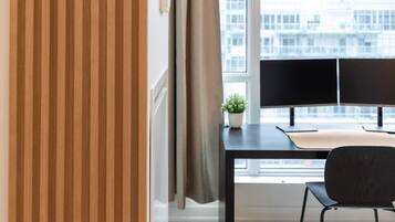 Cozy workspace area