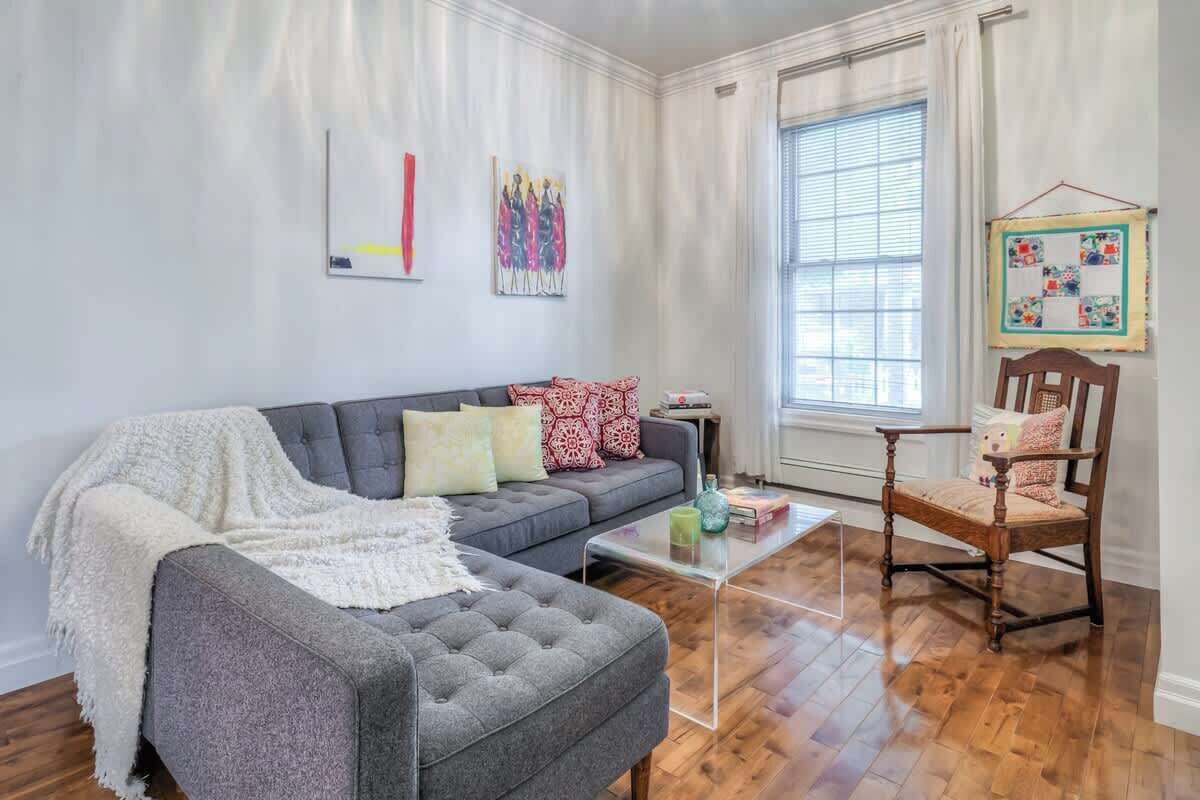 Relax and unwind in one of two cozy living spaces, perfect for movie nights or laid-back mornings.