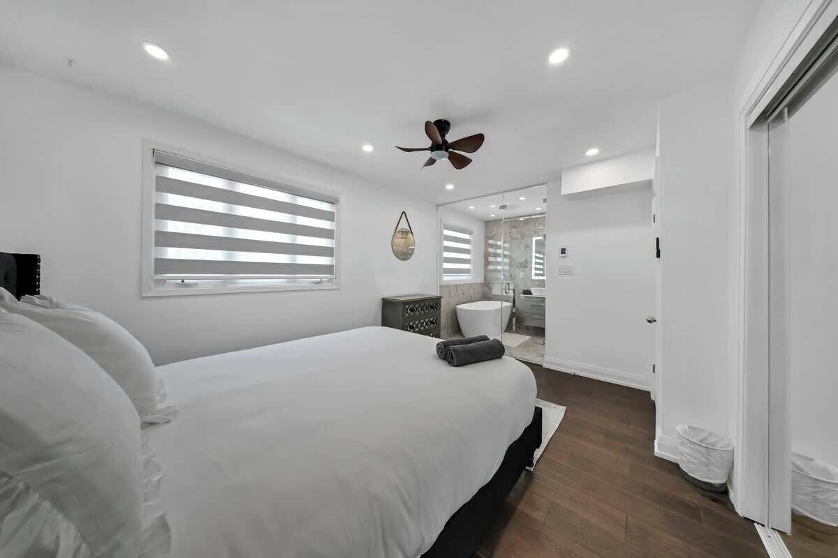 Sleep in comfort with hotel-quality sheets, duvets & stylish decor.