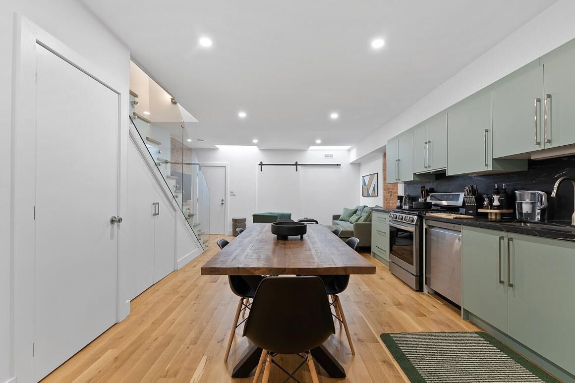 Gather around the spacious dining table, perfect for meals and meaningful conversations.