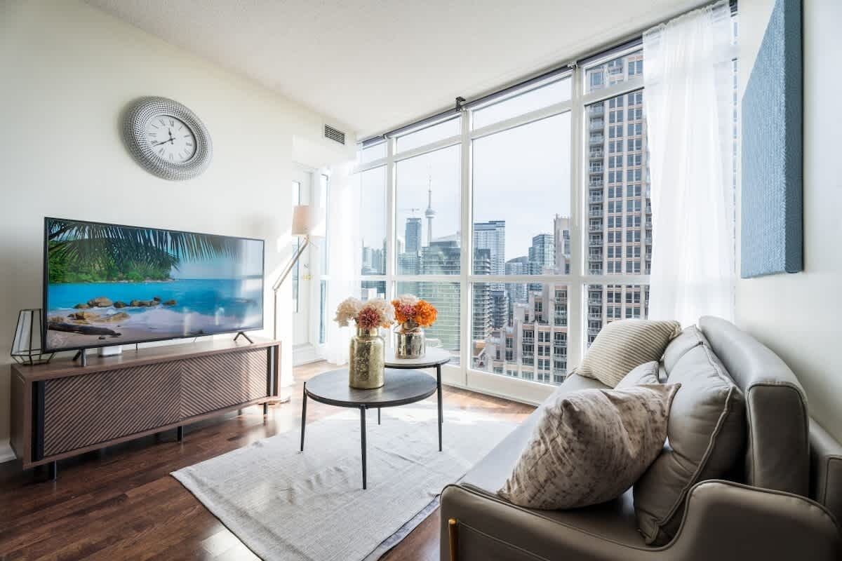 Unwind in style with cozy seating designed for ultimate relaxation after a day in the city.