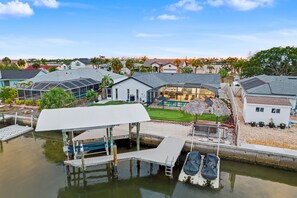 Exterior - Resort-Style Canal Home with Heated Pool + Tiki Bar (Apollo Beach)