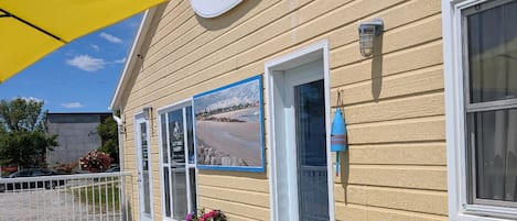 Suite, 1 queensize-seng med sovesofa | Terrasse/patio