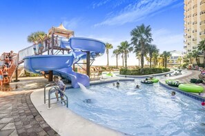 Pool - Phoenix West 2102 Beachfront Bliss with Lazy River (Orange Beach)
