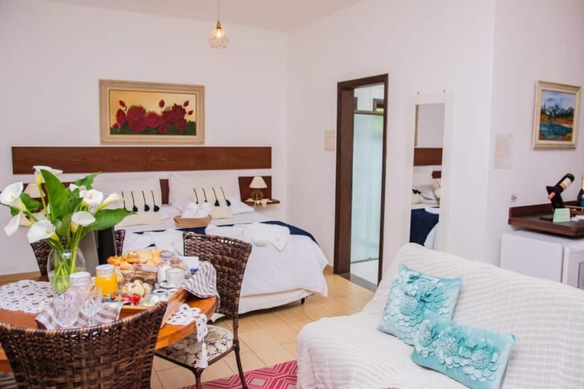 高级木屋, 阳台, 庭院景观