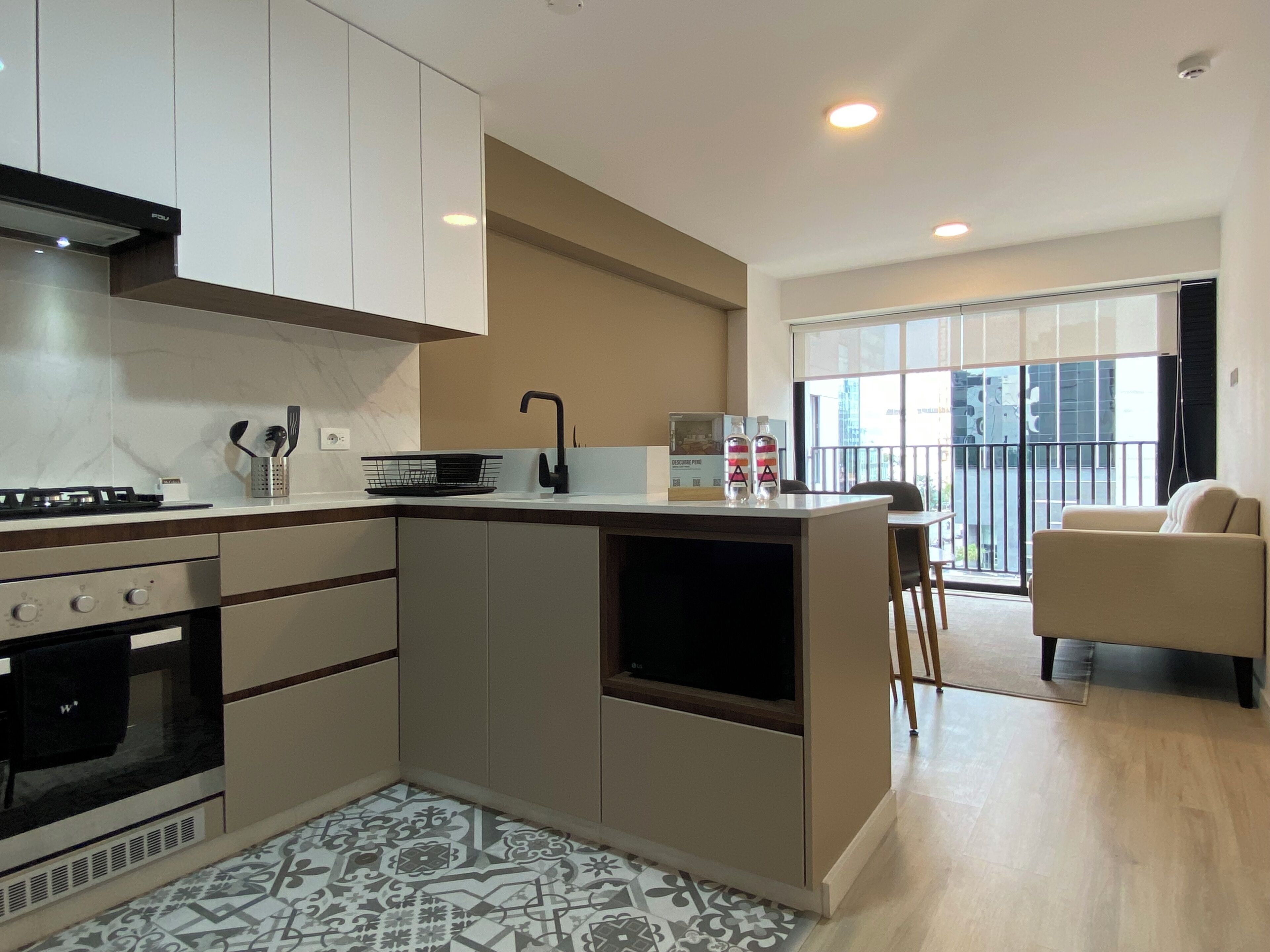 Apartment, 1 Bedroom, Balcony | Private kitchen