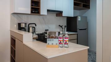 Huoneisto, 1 makuuhuone | Yksityinen keittiö