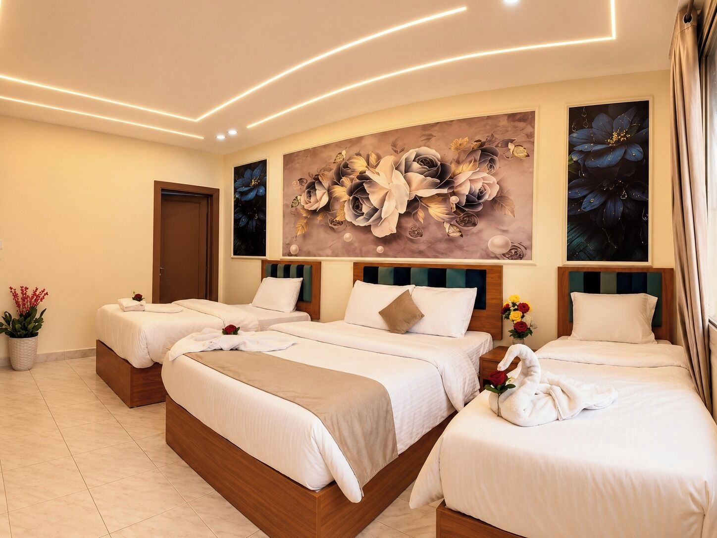 埃及棉床单、高档床上用品、Select Comfort 床、迷你吧