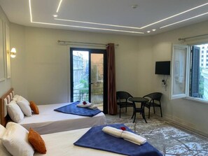 豪華雙人或雙床房, 陽台, 城市景觀