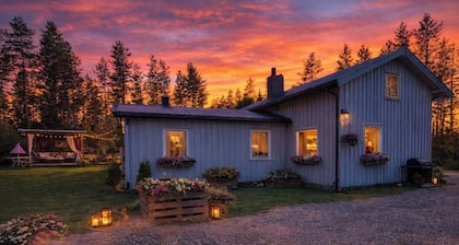 Vacation home in Norway, forest cabin near Rena, nature, fishing & tranquillity