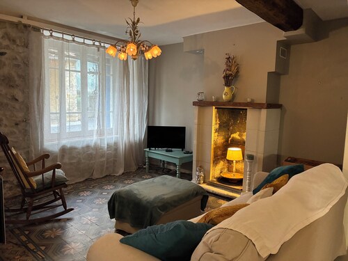 Spacious Village House with Garden in Ginoles