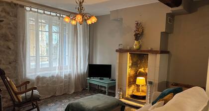 Spacious Village House with Garden in Ginoles