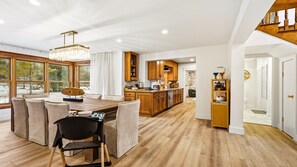 Dining - New! Walk to Water, Shops | Hot Tub, Sauna & Games (Ellison Bay)