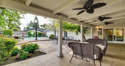 5 Mi to Fresno State: Family Gem w/ Backyard Oasis