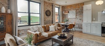 Historic Lawrenceburg Loft: Balcony + Square Views