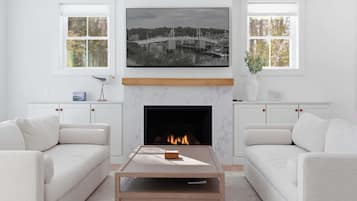 Fernseher, Kamin
