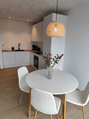 Classic Apartment, 2 Bedrooms, Balcony | Private kitchen | Full-sized fridge, oven, stovetop, dishwasher
