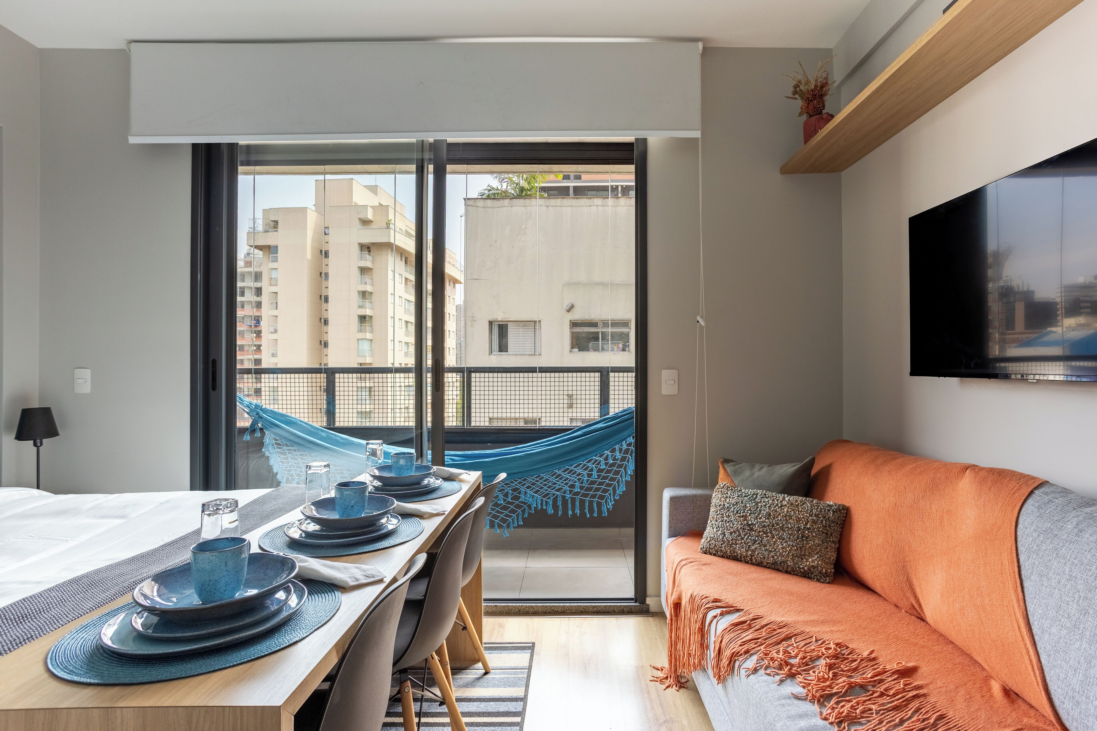 デラックス アパートメント キッチン シティビュー | リビング エリア