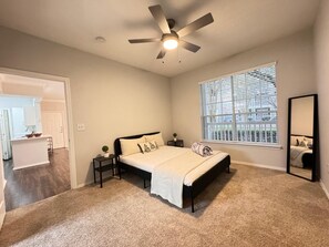 1 bedroom, iron/ironing board, bed sheets