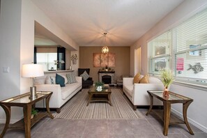Living area - 9BR Home w/ Private Pool Solara Resort (Kissimmee)