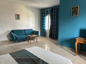 Classic Double Room, Balcony | Living area - Jozene House (Mbour)