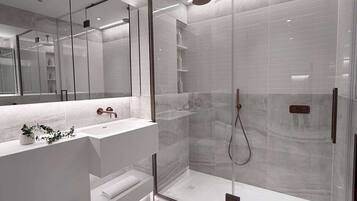 Hair dryer, towels