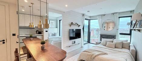 1 Schlafzimmer, Bügeleisen/Bügelbrett, kostenloses WLAN, Bettwäsche