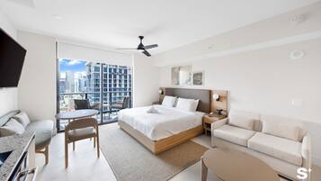 Studio, balkong, byutsikt