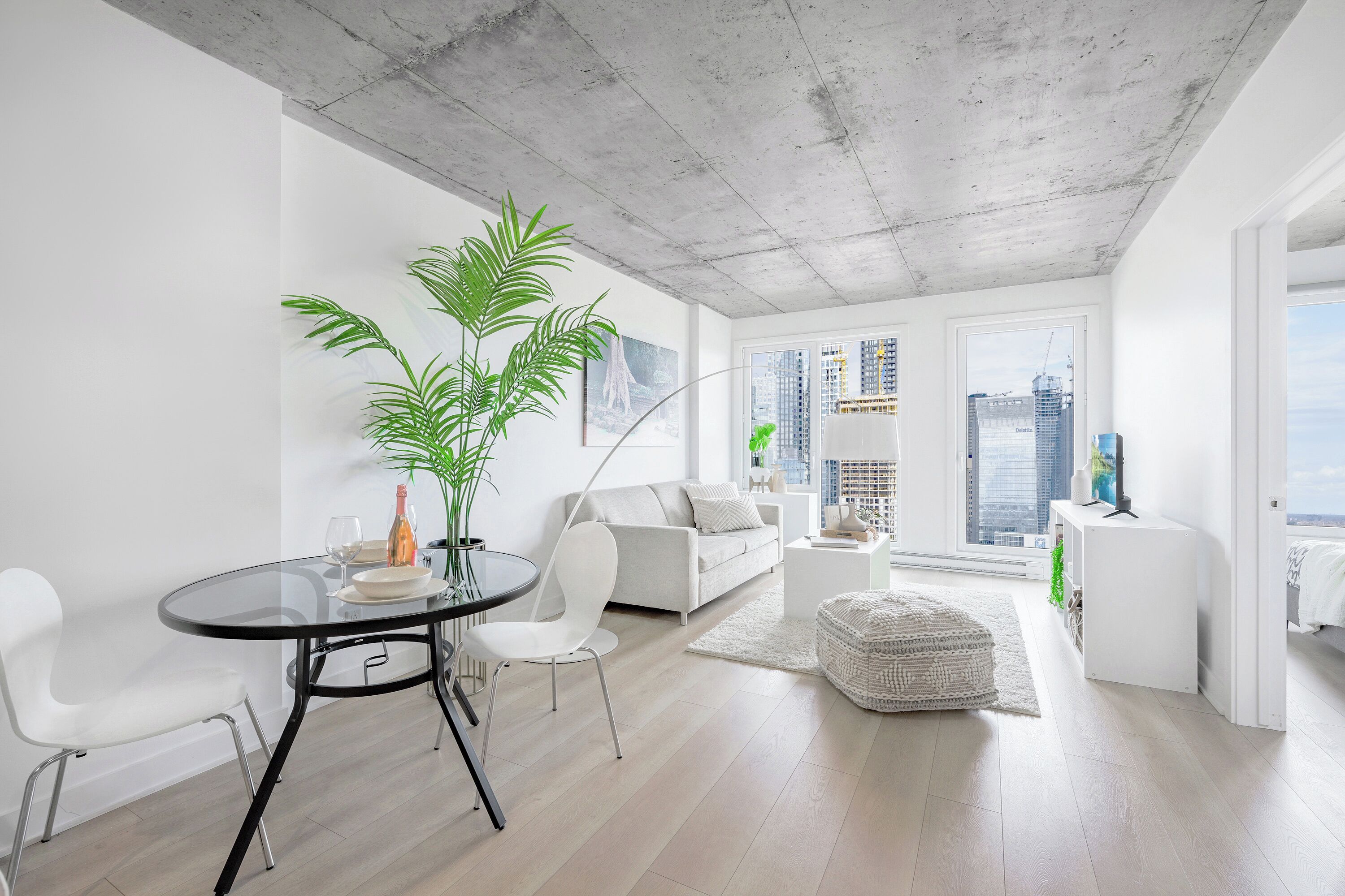 City-Penthouse, 1 Queen-Bett, Küche, Stadtblick