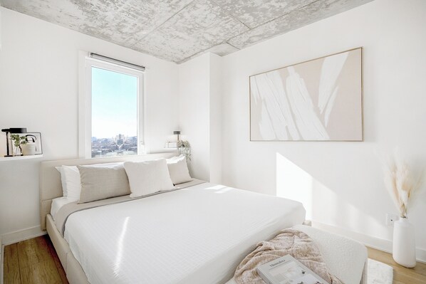 Exclusive-Suite, 1 Queen-Bett, Küche, Stadtblick