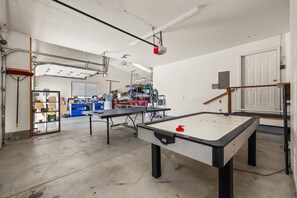 A spacious indoor area with a foosball table, a ping pong table, and a billiards table. - A newly renovated mountain basecamp with two king suites, perfect for families exploring American Fork Canyon. (American Fork)