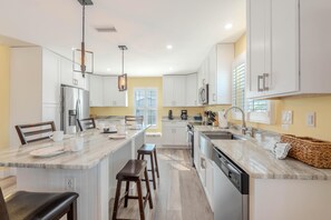 House, Multiple Beds (218 Beach House on Primo) | Private kitchen - 218 Beach House on Primo (Fort Myers Beach)