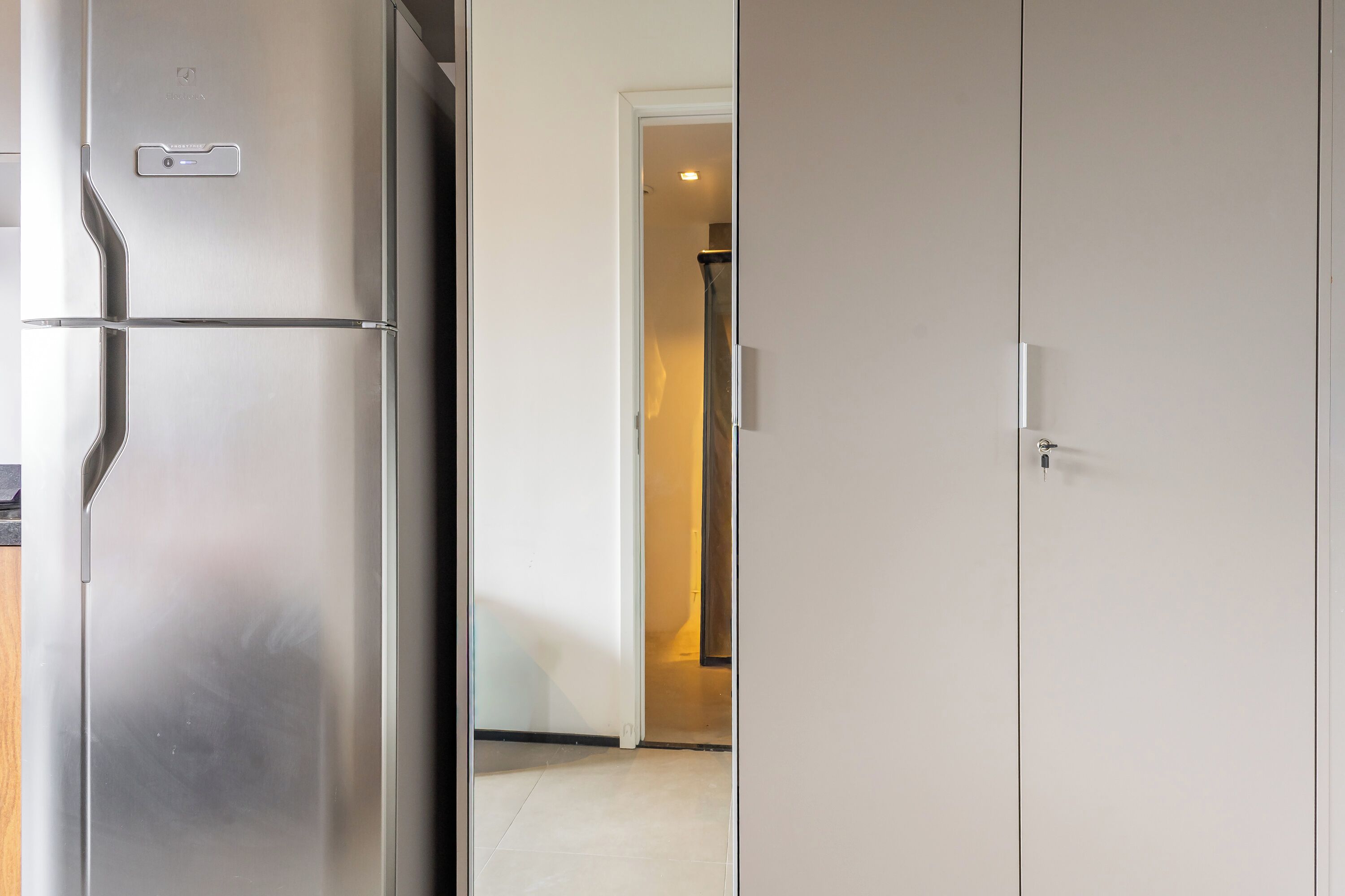 Apartamento luxo, cozinha, vista para a cidade | Parte interna