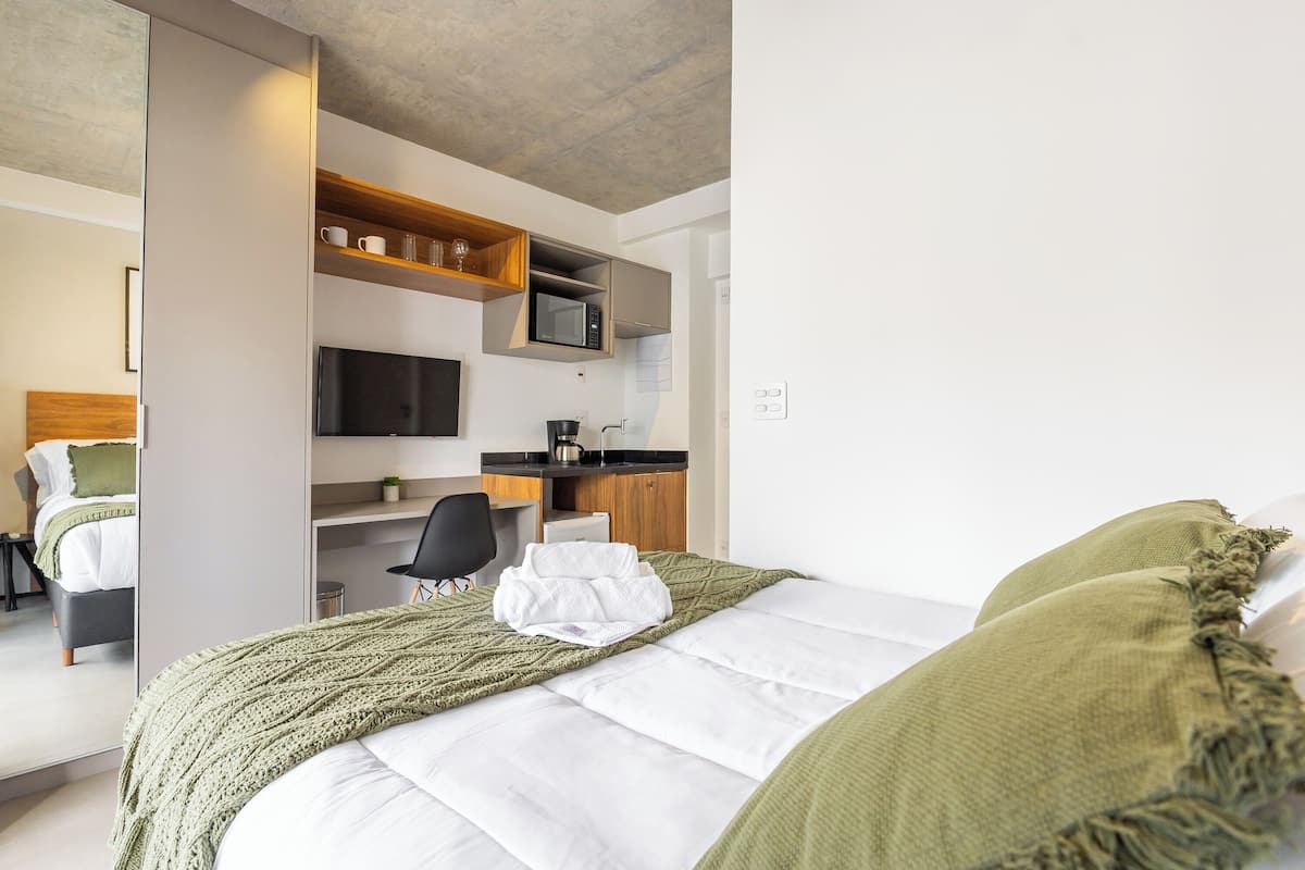 Căn hộ Deluxe, phòng tắm riêng, quang cảnh thành phố