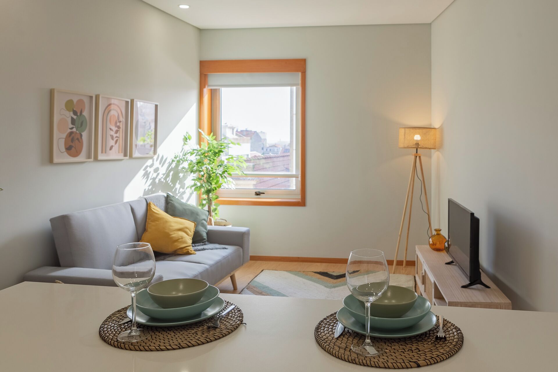 Apartamento superior, vistas a la ciudad | Zona de estar