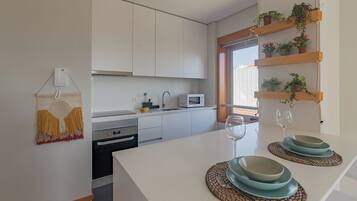 Leilighet, 1 queensize-seng med sovesofa | Eget kjøkken