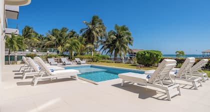Luxury Beachfront Home: Pool, Large Groups, Boat, Water Sports