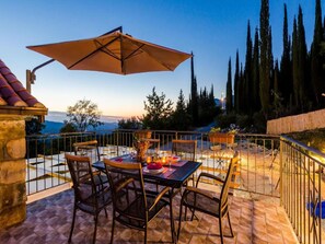 Villa | Balcony - Rustic Villa in Gruda With Private Pool (Konavle)