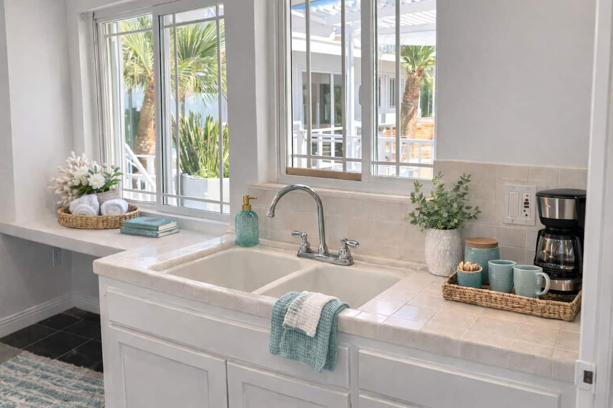 스탠다드 스위트, 주방, 수영장 전망 | 전용 주방