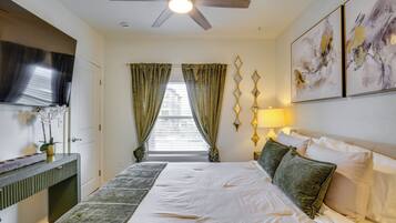 1 bedroom, iron/ironing board, internet, bed sheets