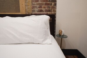 Corner King Suite: 127-G | Premium bedding, down comforters, pillowtop beds, individually decorated