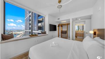 Leilighet, balkong, byutsikt