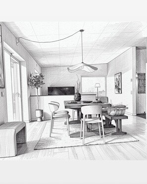 Villa, 3 Bedrooms, Accessible, Fireplace | Dining room