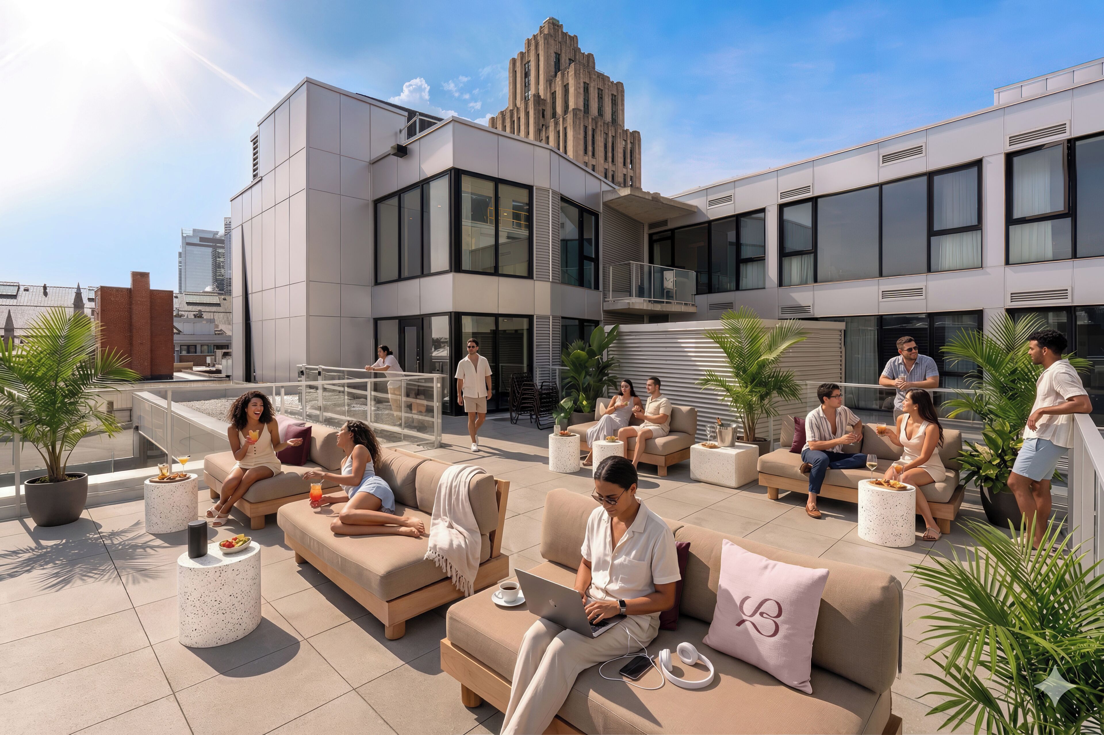Rooftop terrace