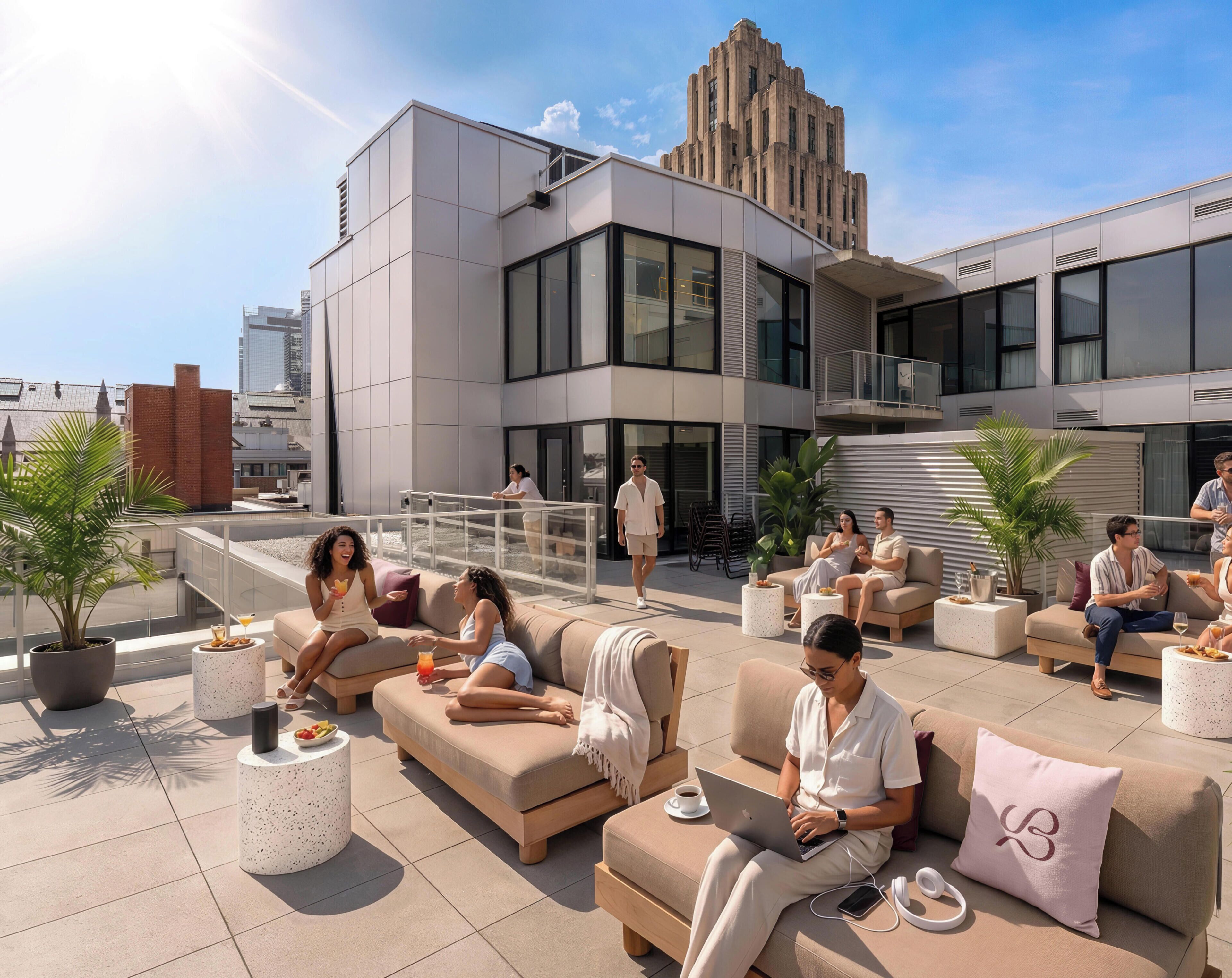 Rooftop terrace