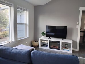 Fernseher, Kamin