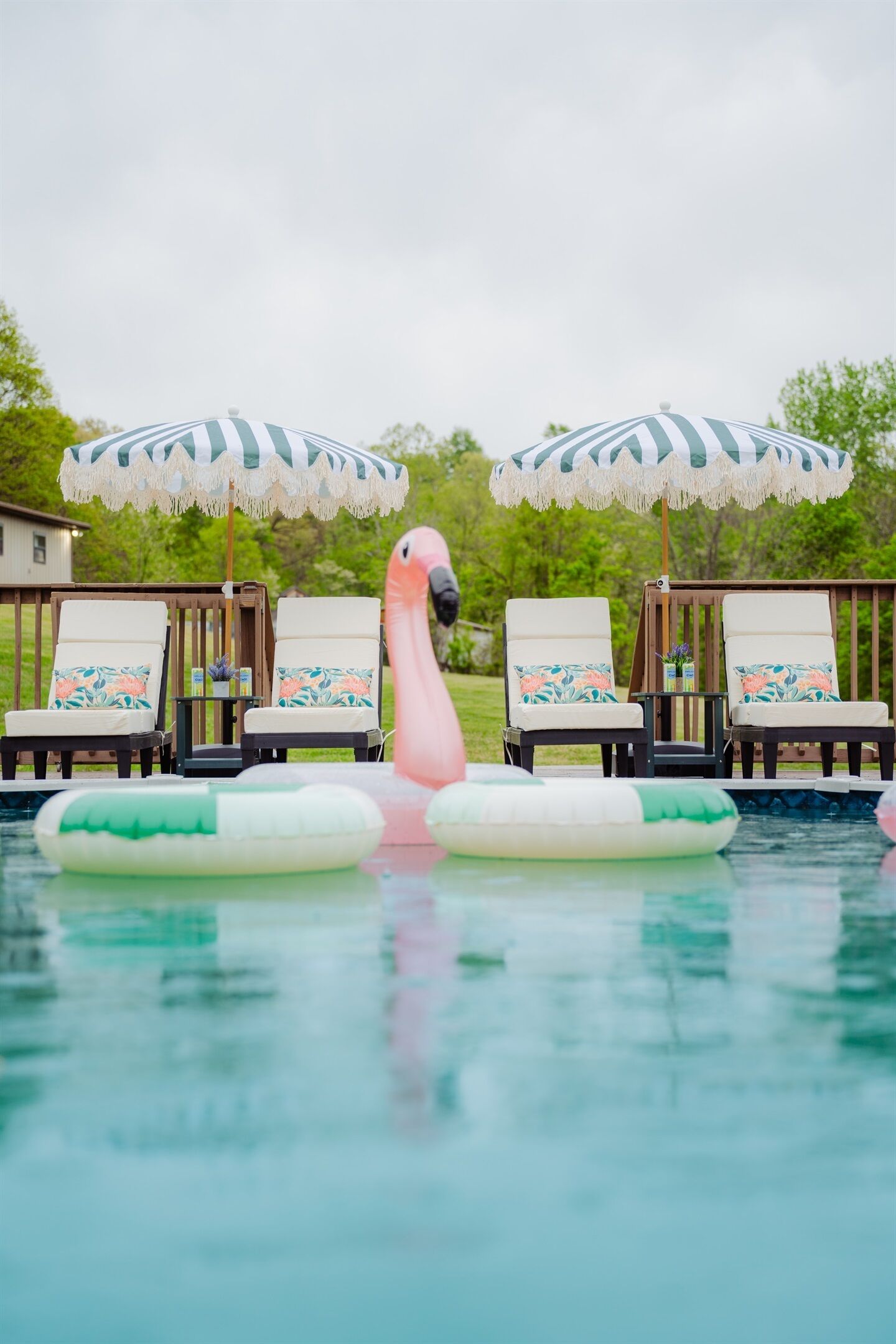 A heated pool