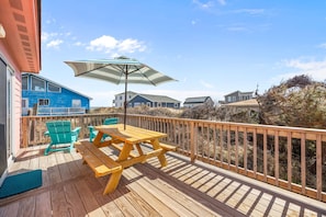Outdoor dining - SNH-8 Pink Pelican Sat-Sat: Semi-ocean front, Hot tub (Nags Head)