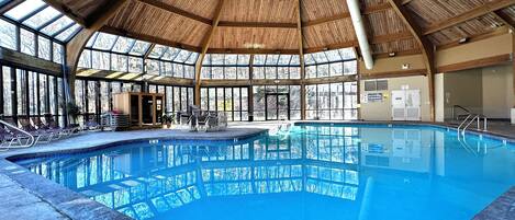 Indoor pool, a heated pool